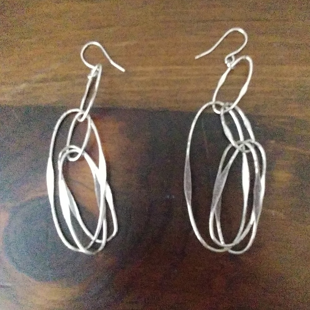 Silver dangly earrings